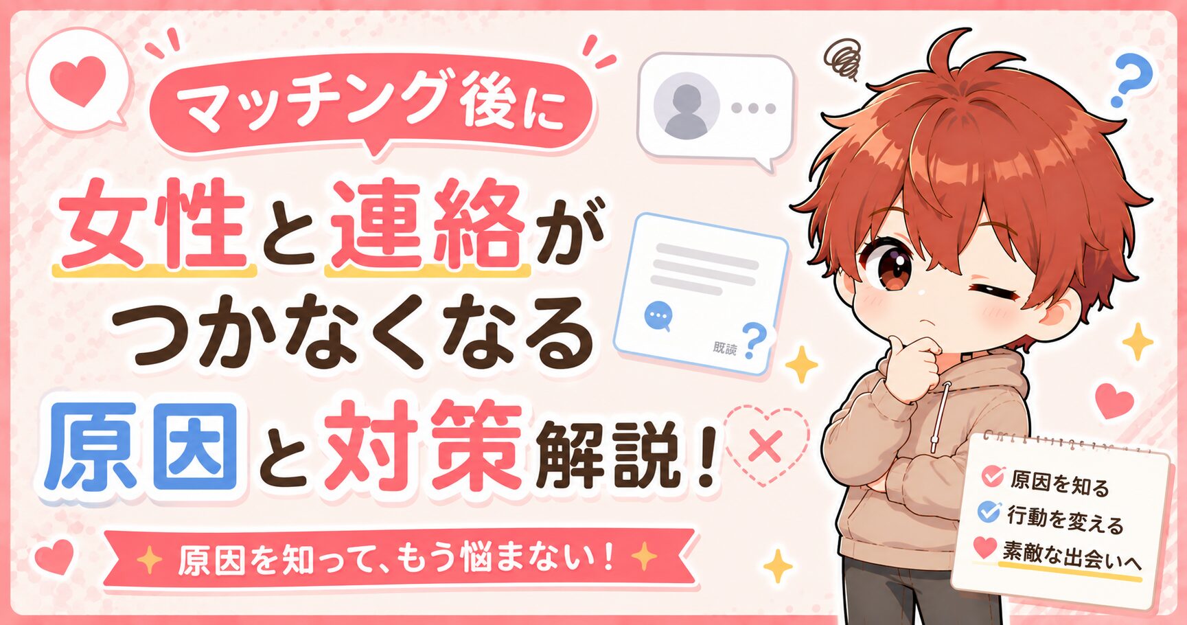 マッチング後に女性と連絡がつかなくなる原因と対策解説！