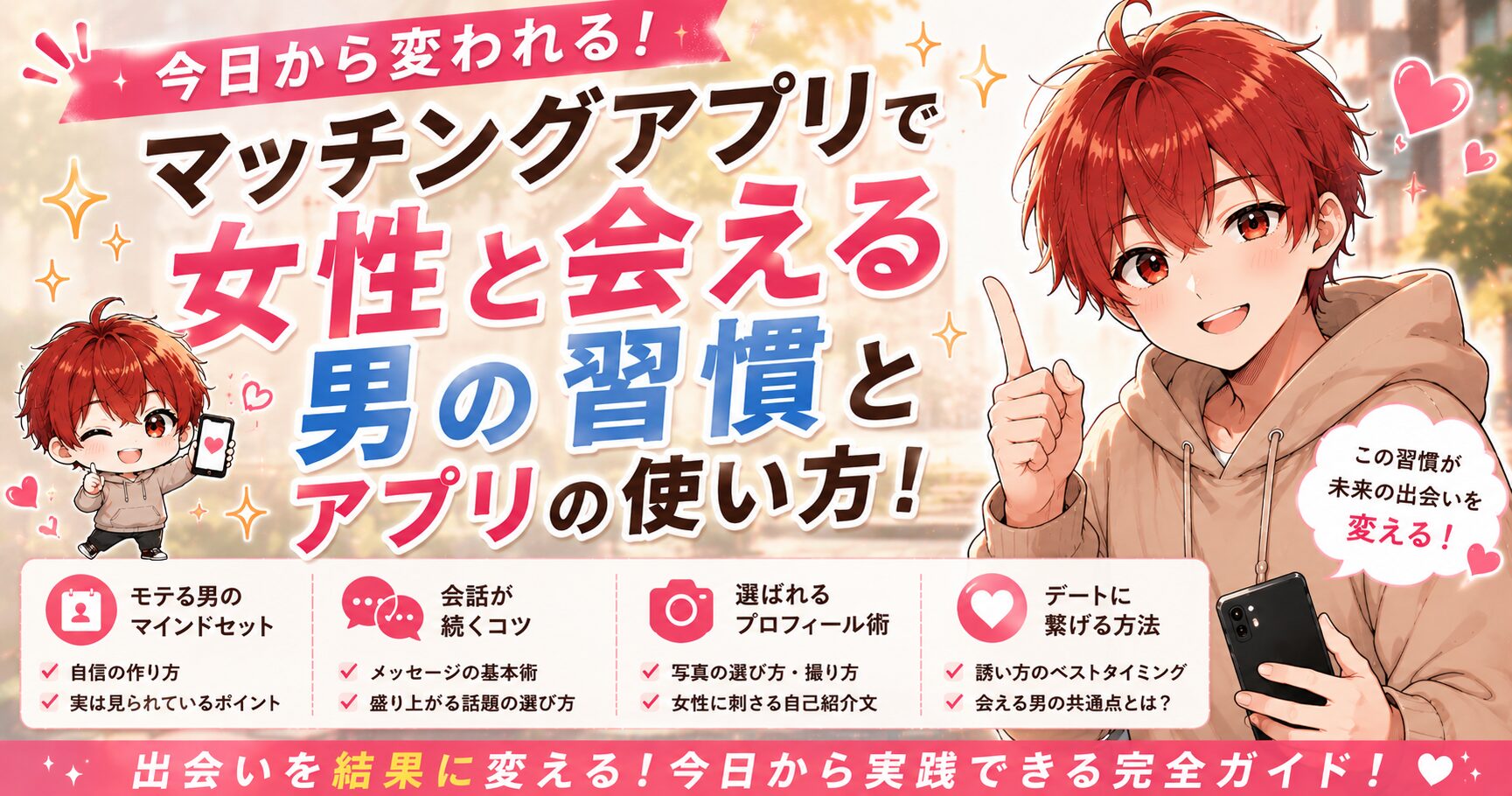 マッチングアプリで女性と会える男の習慣とアプリの使い方！